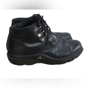 Nike Air Jordan Pound Black Leather Men's Lace Up Sneakers Sz US 10.used